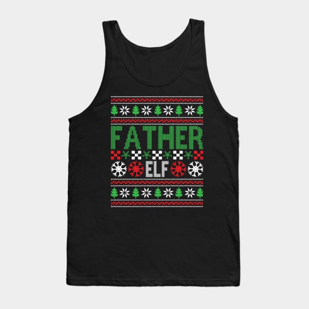 Father Elf Tank Top by MZeeDesigns